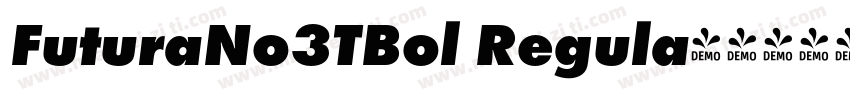FuturaNo3TBol Regula字体转换